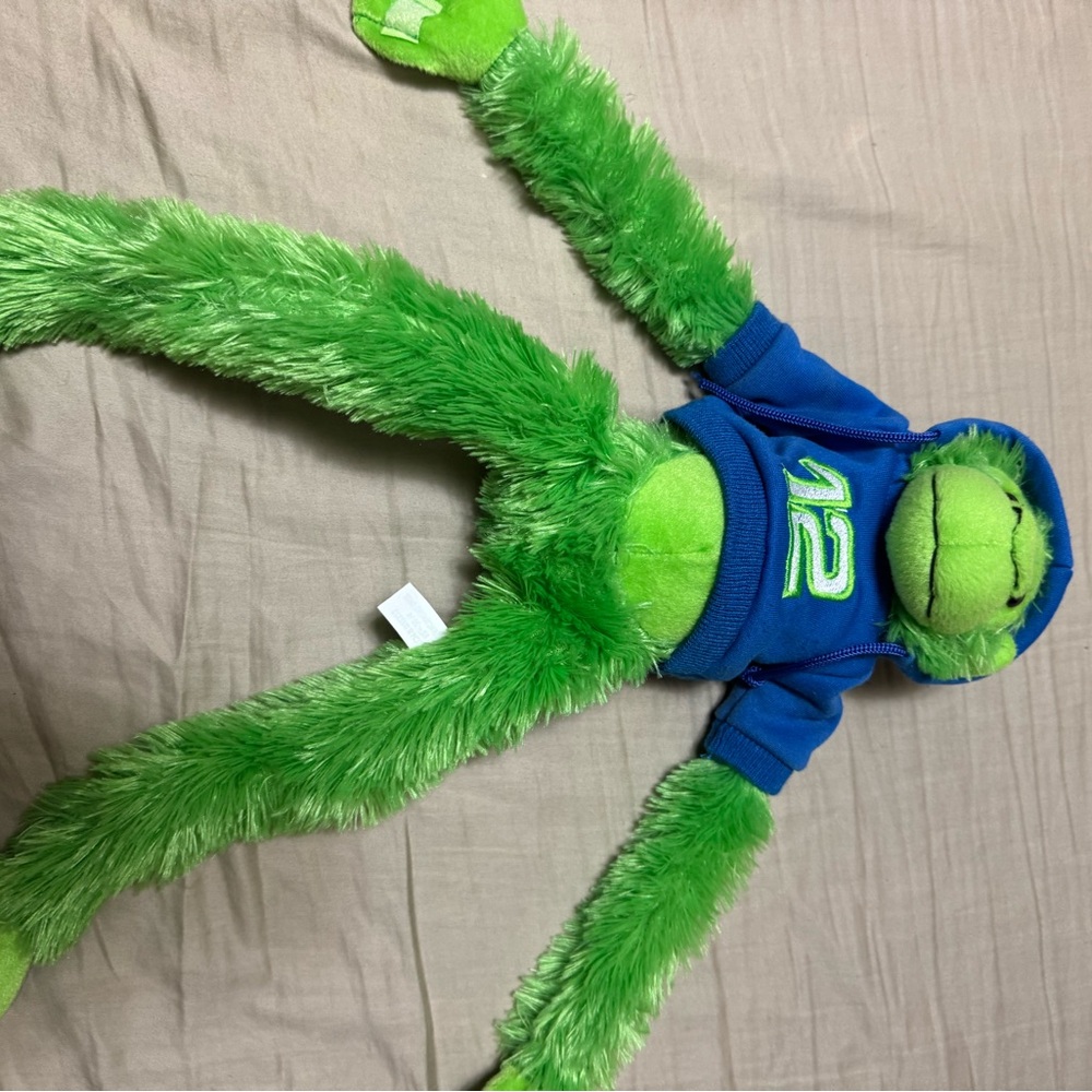 12th man Plush Monkey with a Hoodie